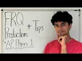 AP Physics 1 2026 FRQ Predictions Tips