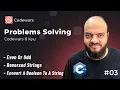 Problems Solving With C Level One - 03