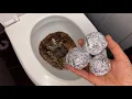Put aluminum foil in the toilet Once and you will be surprised by the result