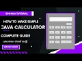 How to create simple calculator using Java Java Calculator app in sinhala