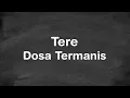 Tere - Dosa Termanis // GenZ Video Lirik
