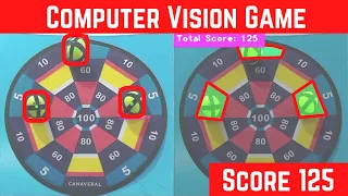 Computer Vision Game using OpenCV Python Velcro Dart Board
