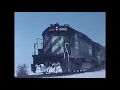 1978 BRI Freight Train on MKT Mainline Lancaster Texas in the Snow Two Rock Island Cabooses