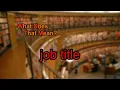 What does job title mean