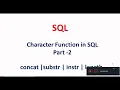SQL FUNCTION CONCAT SUBSTR INSTR LENGTH