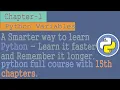 python tutorial for beginners to advanced Chapter - 1 python variables