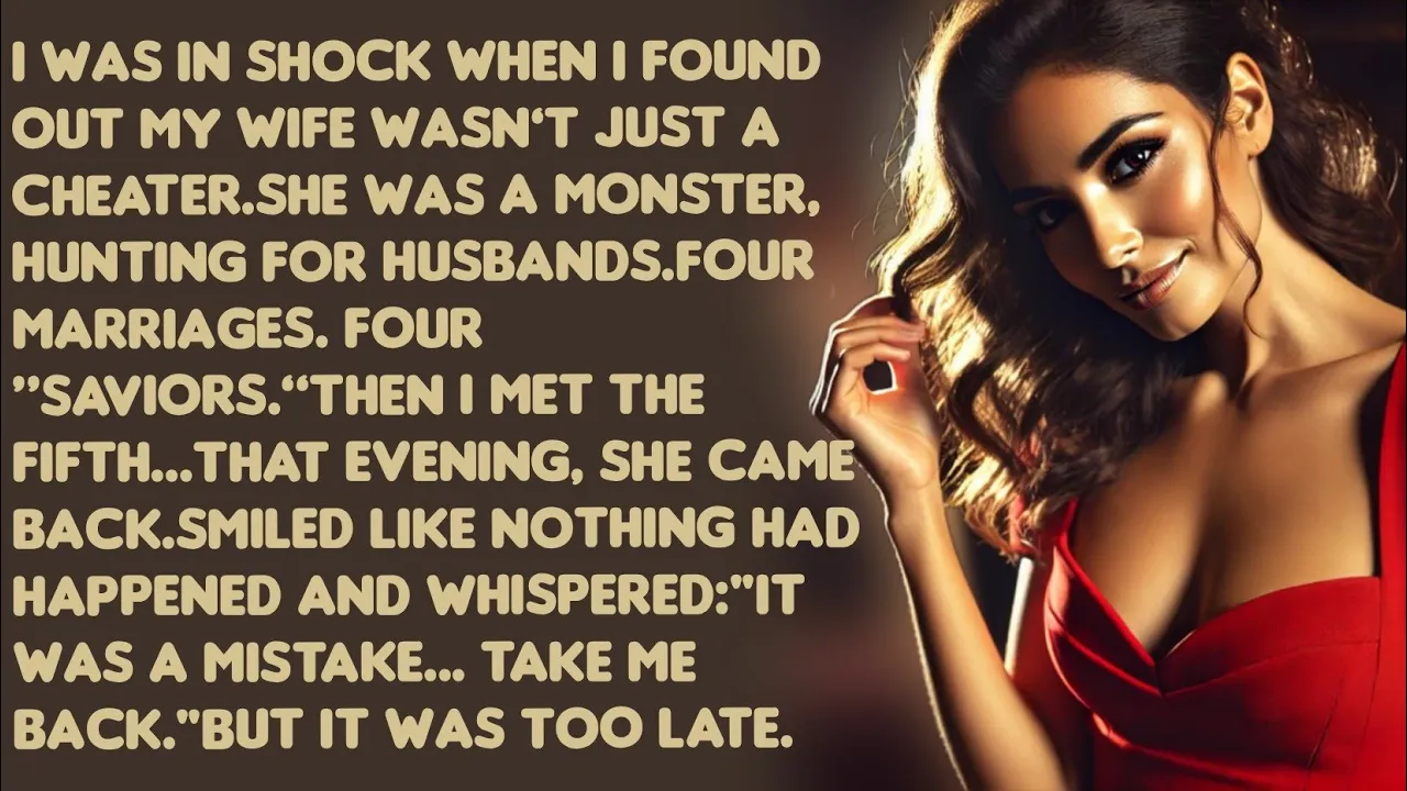 Outline Video I was in shock when I found out my wife wasn’t just a cheater.She was a monster,hunting for husbands