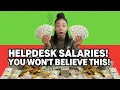 I T Help desk entry level salaries right now