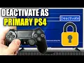 How To Deactivate PS4 Account As Primary On PS4