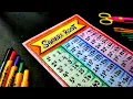 How to Make Square Chart Paper Square Root 1 To 30 Chart Paper Decoration Idea Project File