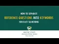 Using Keywords to Search