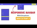 Responsive Navbar Bootstrap 5 with Dropdown Menu Navbar Menu
