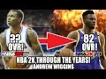 THIS WAS ANDREW WIGGINS RATING IN NBA 2K15 VS NBA 2K20 NBA 2K THROUGH THE YEARS