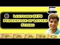 Percentage of Letter in String Leetcode 2278 Easy Peasyt Math Contest 294
