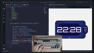 ASMR Programming - Digital Clock real-time Date and Clock using JavaScript