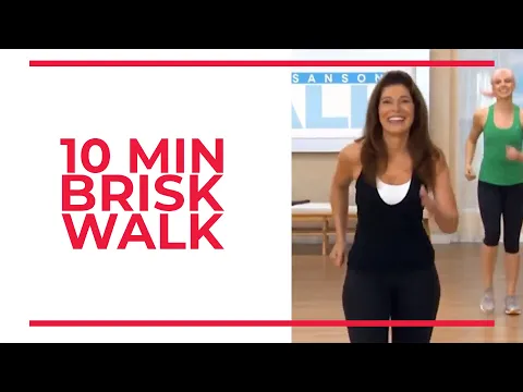 Download MP3 10 Minute BRISK WALK | At Home Workouts