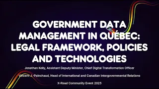 Government Data Management In Québec Jonathan Kelly And Vincent J Painchaud 