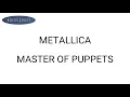Metallica - Master Of Puppets Drum Score