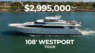 🔱 108’ Westport “Atlantic” | Luxury Yacht Tour | For Charter & Sale in South Florida