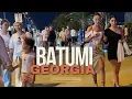 Batumi Georgia Beach Boulevard Night Walking Tour 4K August 2023
