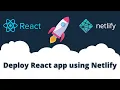 Deploy React Application using Netlify Deploy manually using build folder