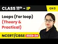 Class 11 Informatics Practices Chapter 3 Loops For loop - Brief Overview of Python Code 065