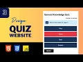 Build A Quiz Website Using HTML CSS JavaScript Part 3