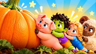 Let’s Move the Giant Pumpkin Together! 🎃💪 | Fun Kids Song by Doggy Doggy Cartoons