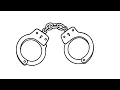 How to draw police handcuffs