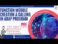 Function Module Creation And Calling in ABAP Program
