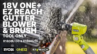 RYOBI 18V ONE EZ REACH Gutter Blower Tool Gutter Brush Attachment