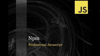 Javascript tutorial for beginners - npm