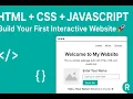 Web Development 101 Part 3 Build Interactive Website Step by Step