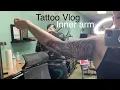 Tattoo vlog inner bicep half sleeve