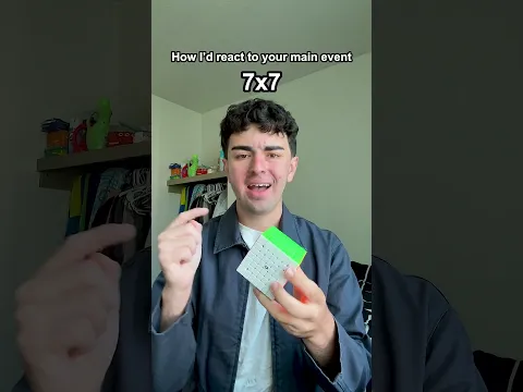 How I'd react to your main Rubik's Cube event