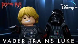 star wars terrifying tales darth vader trains luke skywalker disney