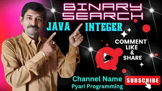 Java Binary Search Write a program to search an element in an array using binary search technique