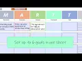 How to set goals using this PDF template - SMART goals