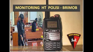monitoring ht polisi brimob pakai ht virall 