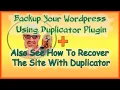 Using Duplicator Plugin To Backup Your Wordpress Site Easy Backup And Restore Of Wordpress Website