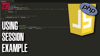 PHP Using session example and passing php variable to Javascript
