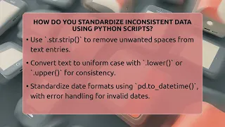 How Do You Standardize Inconsistent Data Using Python Scripts - Python Code School