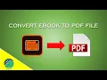 Tutorial Convert eBook File epub to PDF File pdf In Easy Way