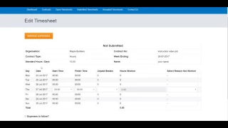 How to fill in a timesheet - e-Timesheets