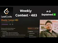 Leetcode Weekly - 483 A