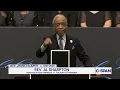 Rev Al Sharpton gives remarks at memorial service for late Rev Jesse Jackson