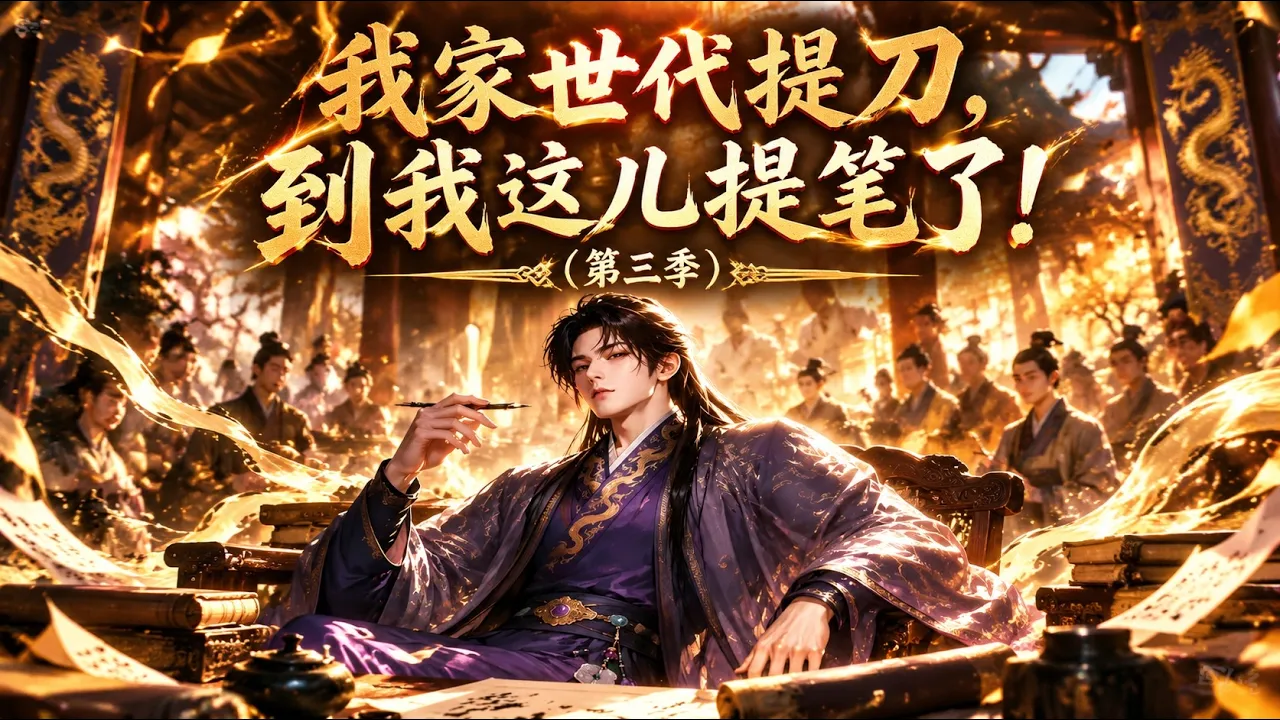我家世代提刀,到我这儿提笔了