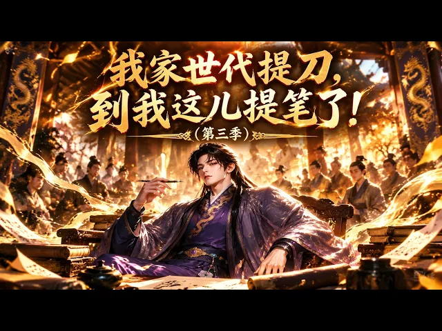 我家世代提刀，到我这儿提笔了