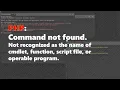 PHP Command not found Not recognized as the name of cmdlet XAMPP