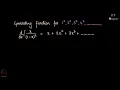 Generating function examples Part 1